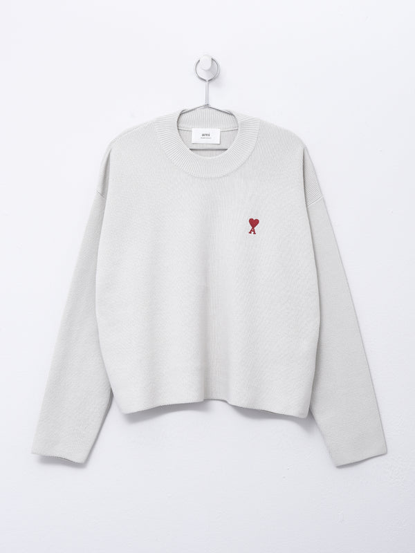 RED ADC CREWNECK SWEATER_CHALK/193